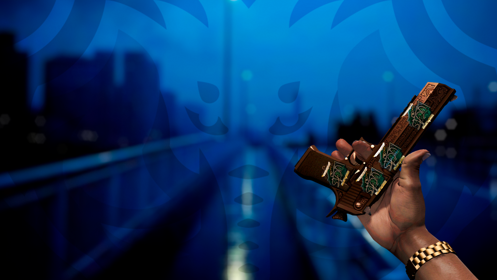 Desert Eagle Corintiano com adesivo LUCAS1