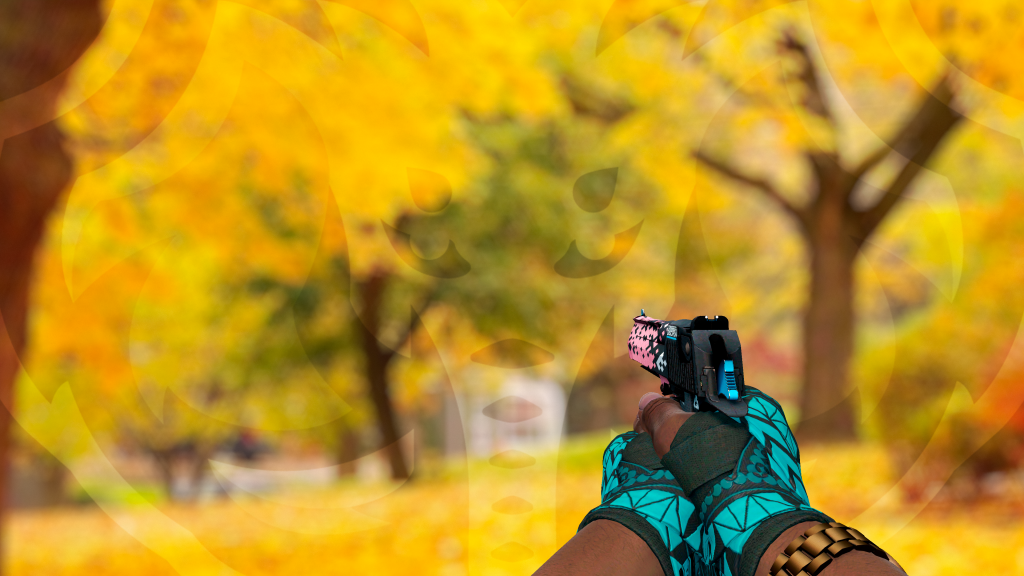 Desert Eagle Disciplina no Gatilho com Faixas Superimpressão