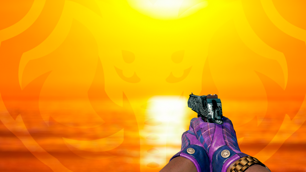 Desert Eagle Dragão Kumicho com Luva Xadrez Imperial