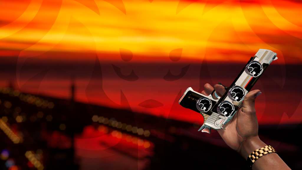 Desert Eagle Mecaindústrias com adesivo Furia