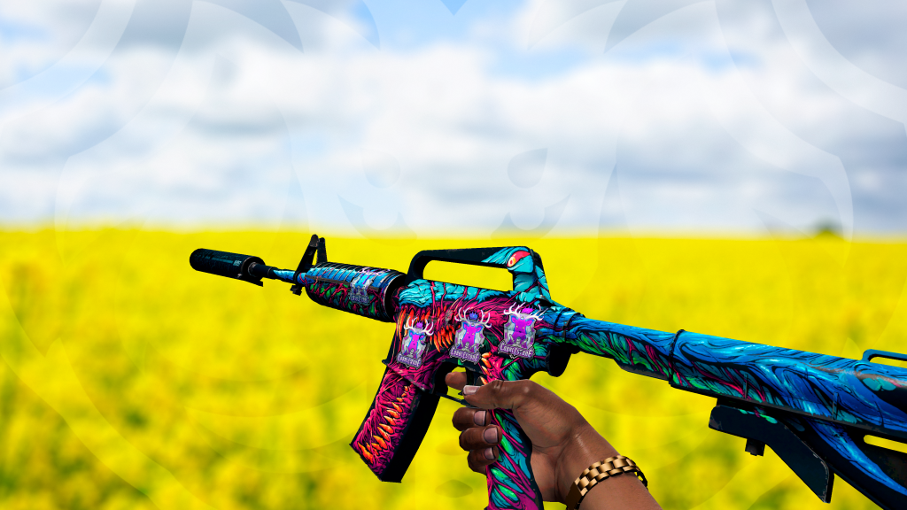 M4A1-S Hiper Fera com adesivo Cbbl