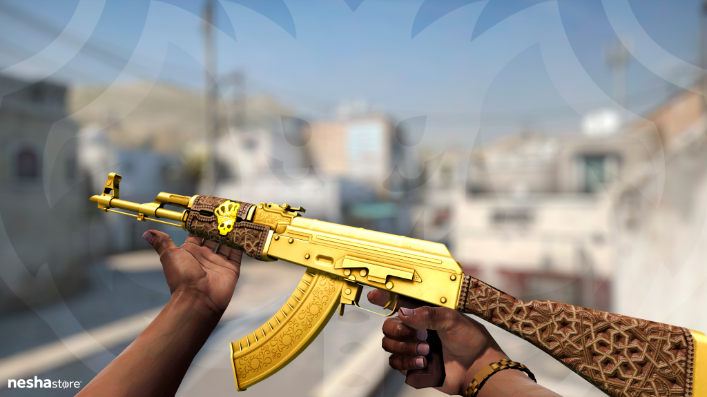 AK-47 Gold Arabesque Crown