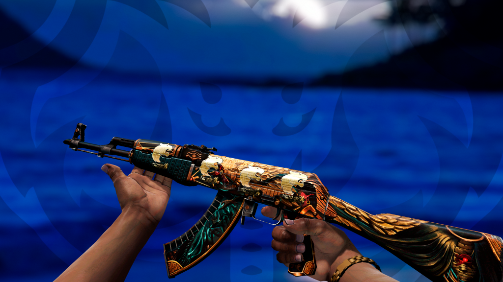 AK-47 Legião de Anúbis com adesivo Furia