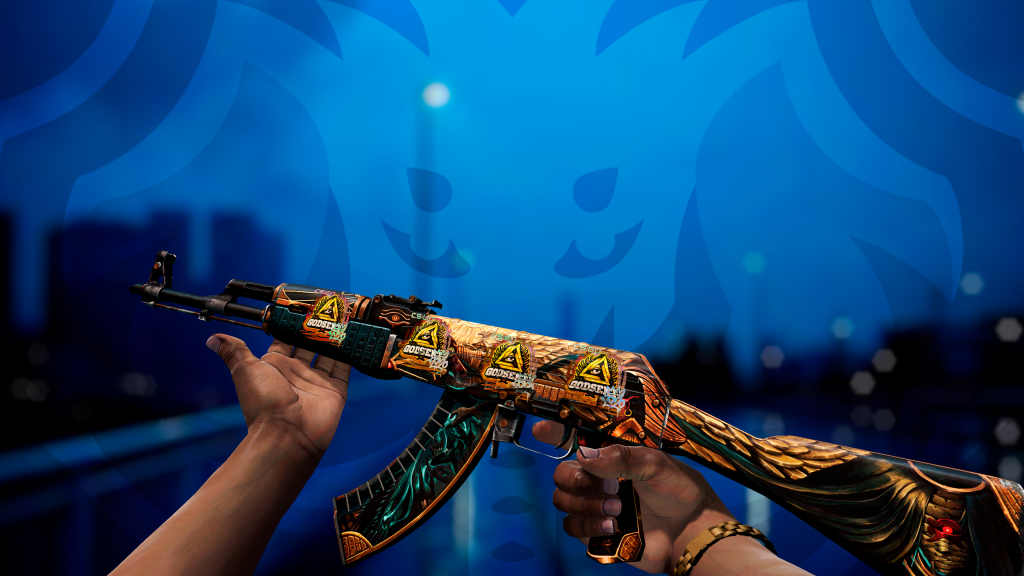 AK-47 Legião de Anúbis com adesivo Godsent