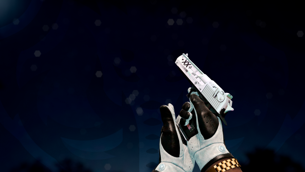 Desert Eagle Cadeia de Caracteres com Luva Black Tie