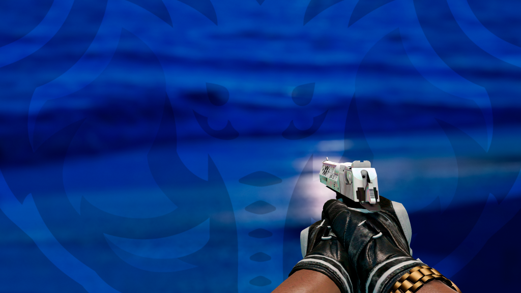 Desert Eagle Cadeia de Caracteres com Luva Fumace