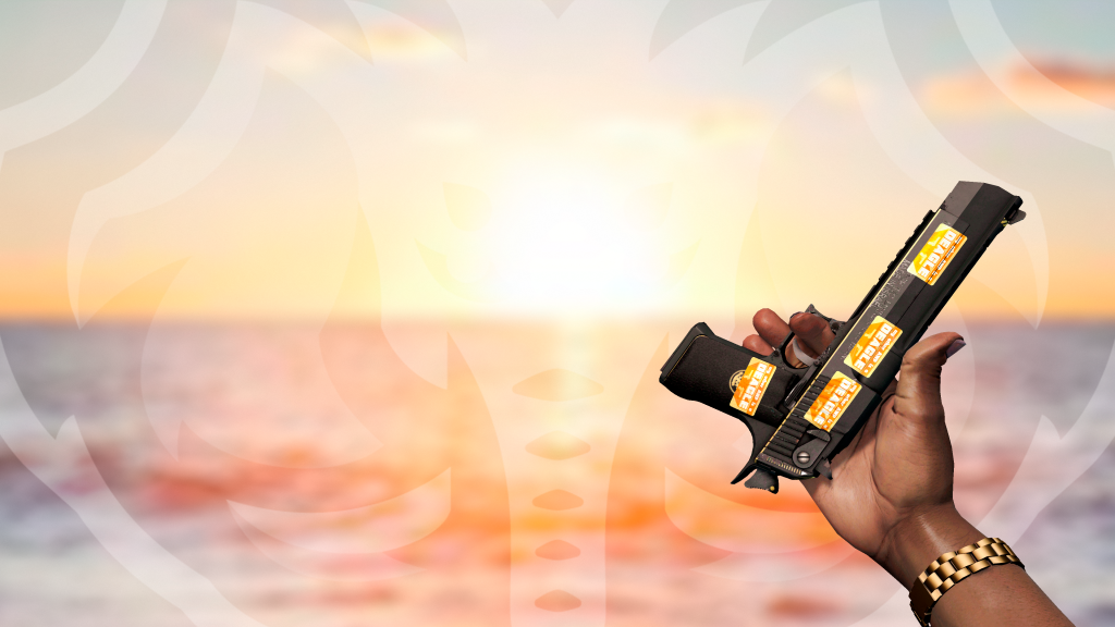 Desert Eagle Conspiração com adesivo Outra AWP