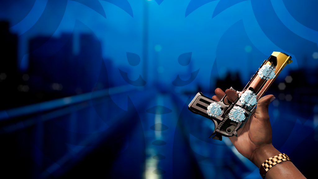 Desert Eagle VLT com adesivo SWAG