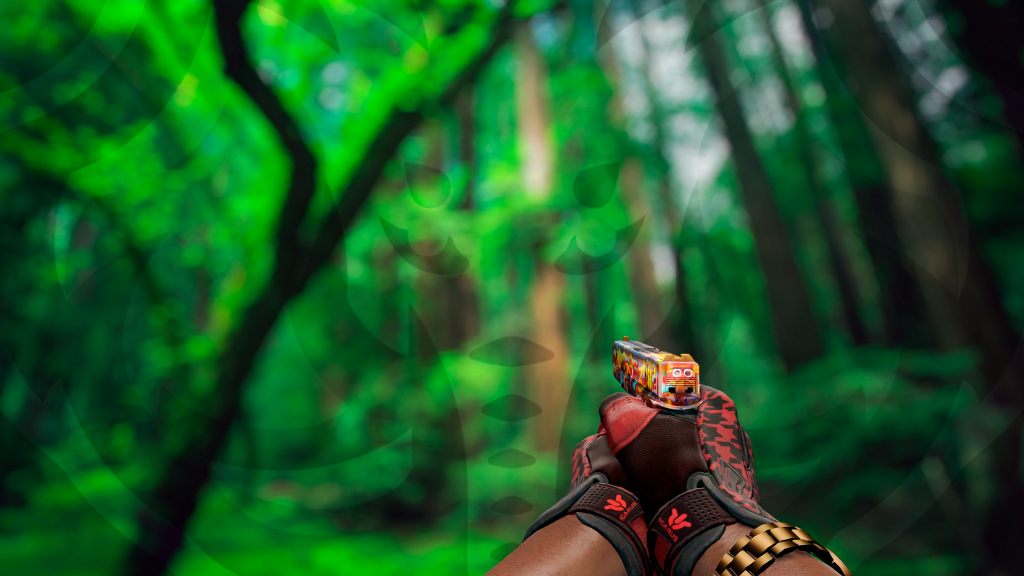 Glock-18 Ataque do Lanche com Luva Shemagh