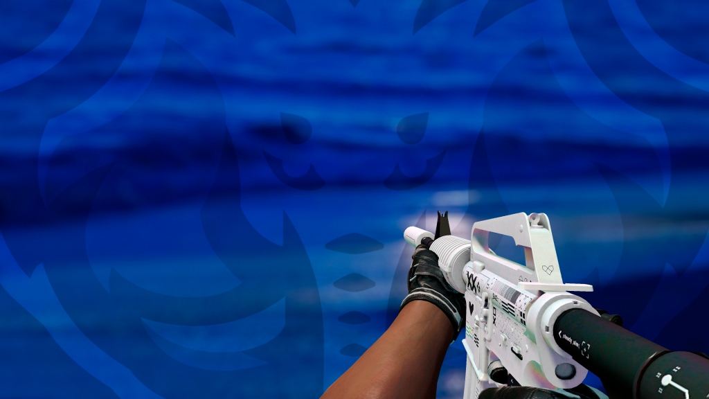 M4A1-S Cadeia de Caracteres com Luva Fumace