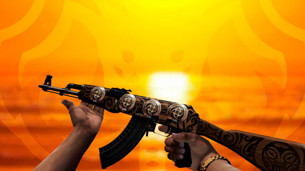 AK-47 Inexplorada com adesivo NIP