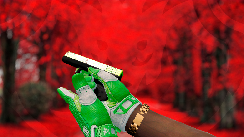 Glock-18 Jardim Radioativo com Luva Labirinto Vivo