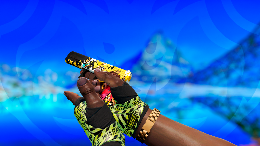 Glock-18 Rainha do Chumbo com Faixas Cuidado