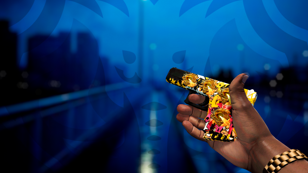 Glock-18 Rainha do Chumbo com adesivo Sabedoria