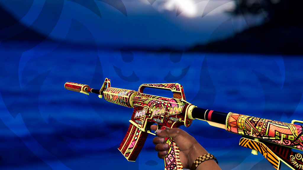 M4A1-S Fogo de Chantico com adesivo NaVi