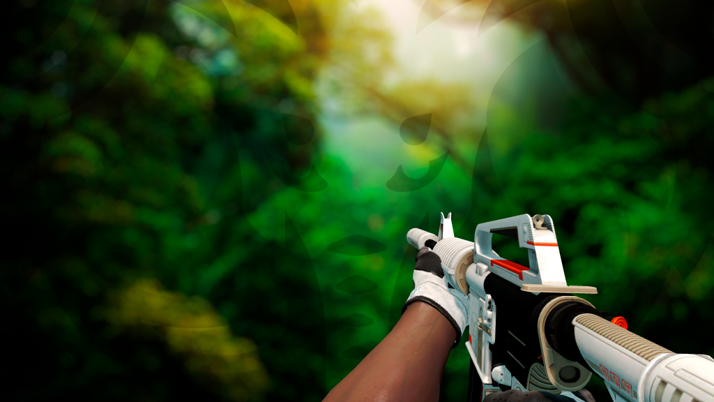 M4A1-S Indústrias Mecha com Luva Black tie