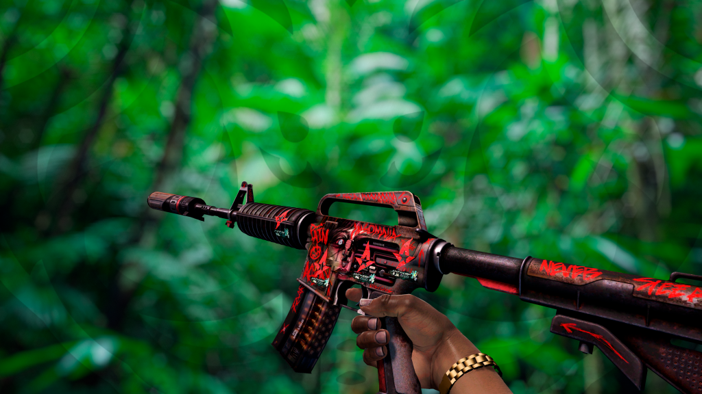 M4A1-S Terror Noturno com adesivo Astralis