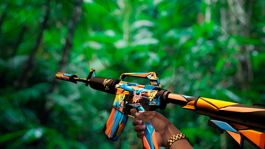 M4A1-S Vidro Chumbado com adesivo Vitality