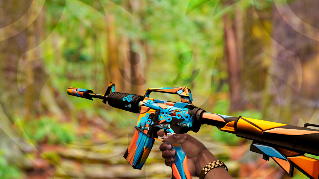 M4A1-S Vidro Chumbado com adesivo Cloud9