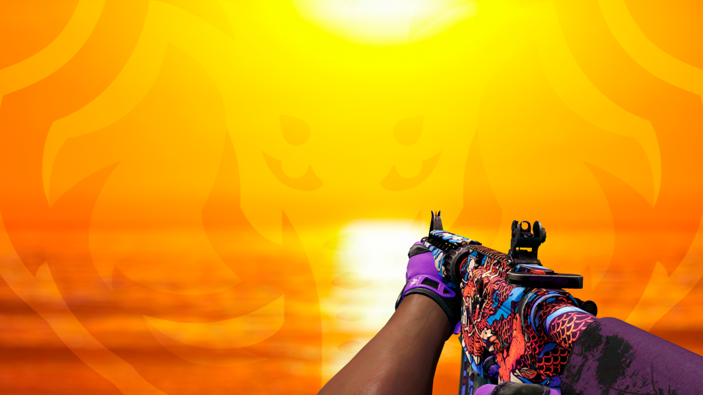 M4A4 Rei Dragão com Luva Pandora