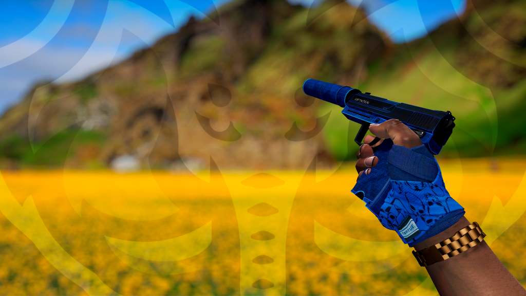 USP Planta Arquitetônica com Faixas Caveira Cobalto