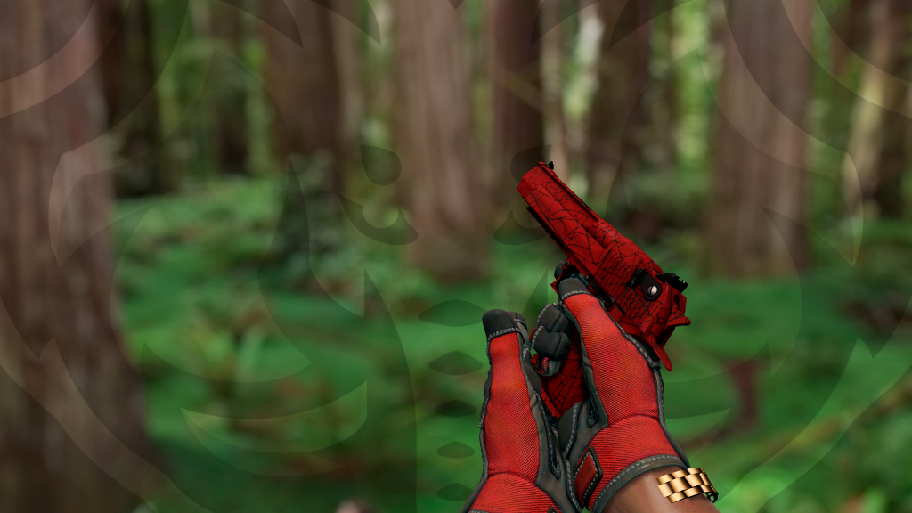 Desert Eagle Teia Rubra com Luva Teia Rubra