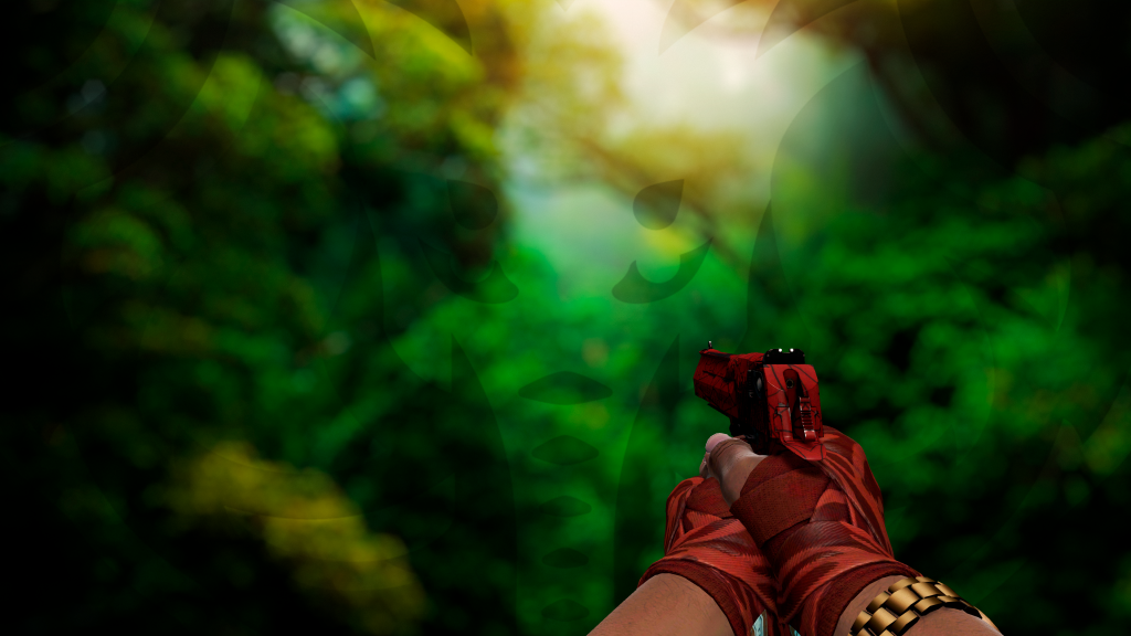 Desert Eagle Teia Rubra com Faixas Abate