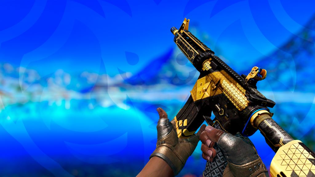 M4A4 Coalizao com Luva Bronzeada