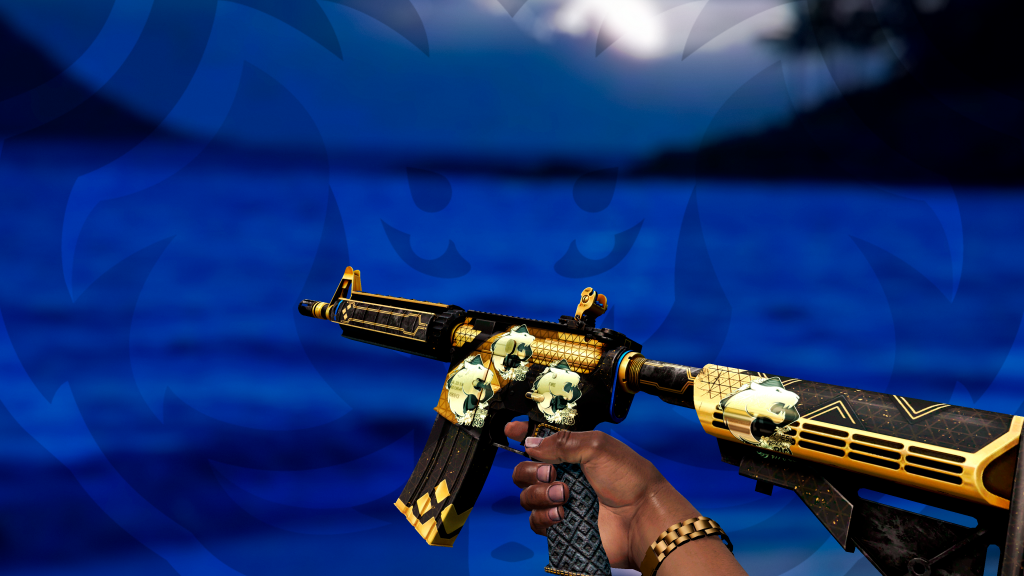 M4A4 Coalizão com adesivo Furia