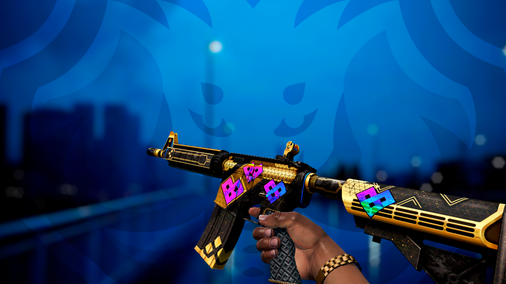 M4A4 Coalizão com adesivo Deixando a Estação