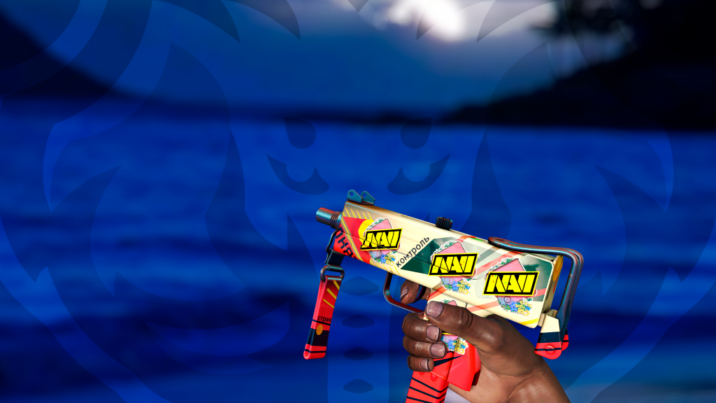 MAC-10 Propaganda com adesivo Navi