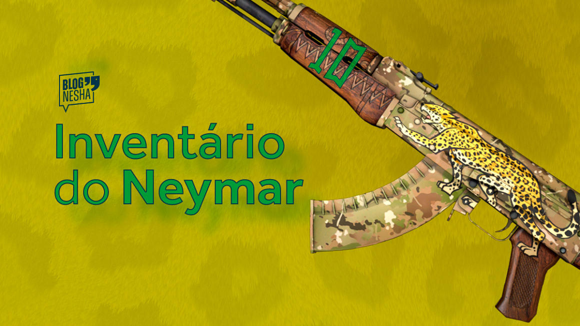 O inventário de skins do Neymar