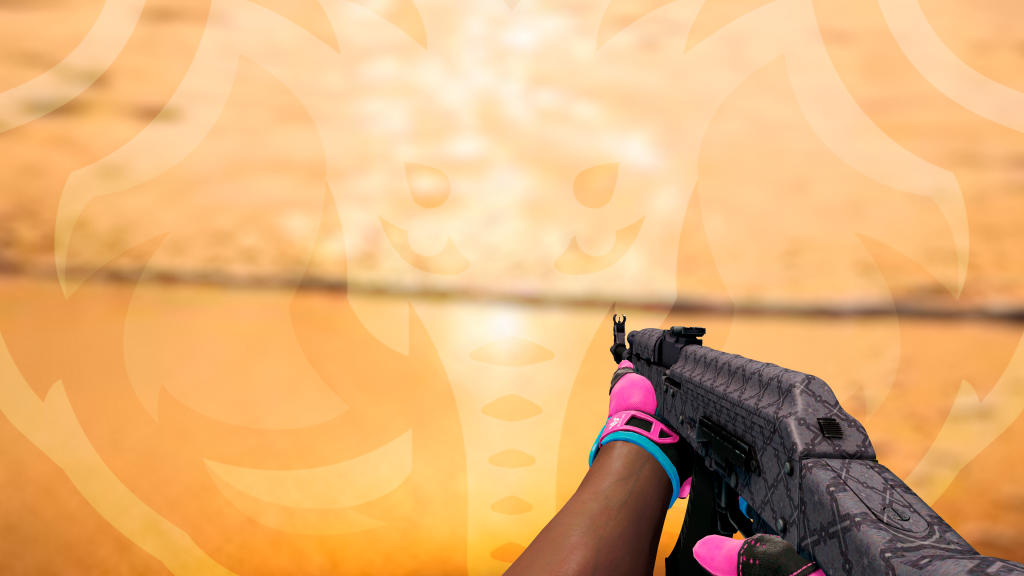 AK-47 Barroco Roxo com Luva Vício