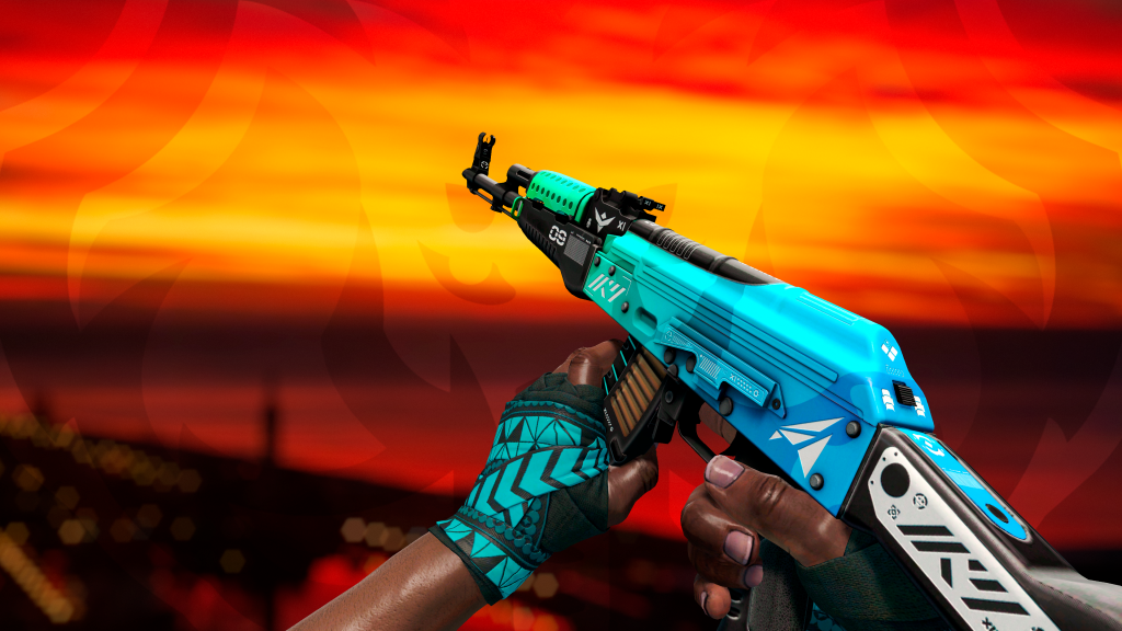 AK-47 Gelo Compacto com Faixas Superimpressão