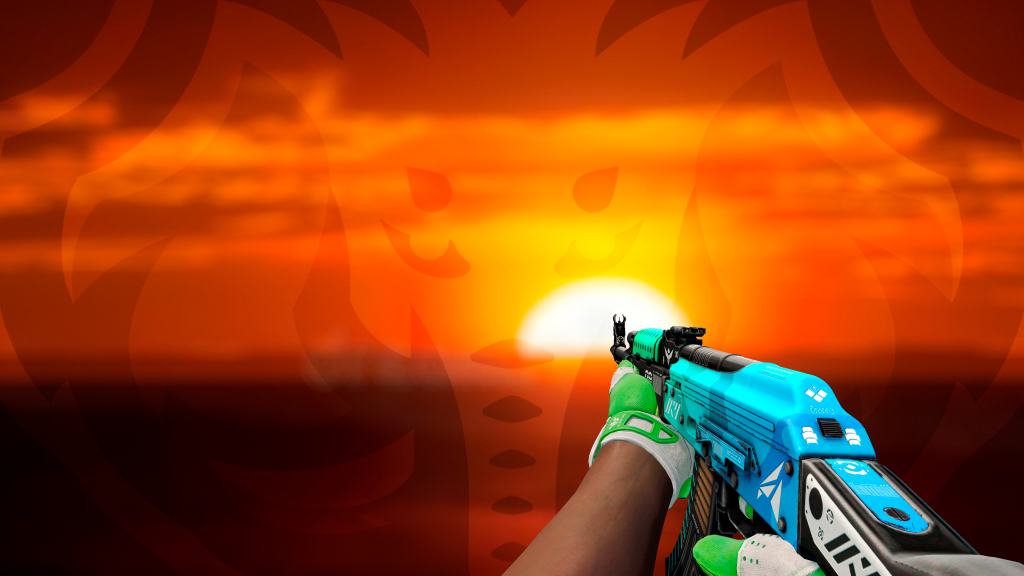 AK-47 Gelo Compacto com Luva Labirinto Vivo