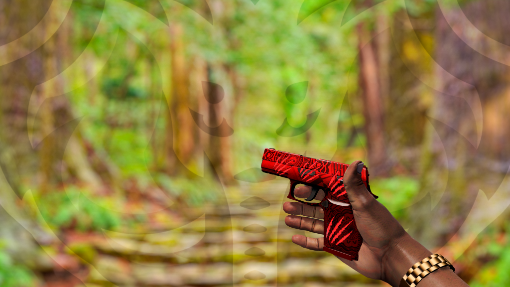 P250 Muertos com adesivo Marcas de Guerra