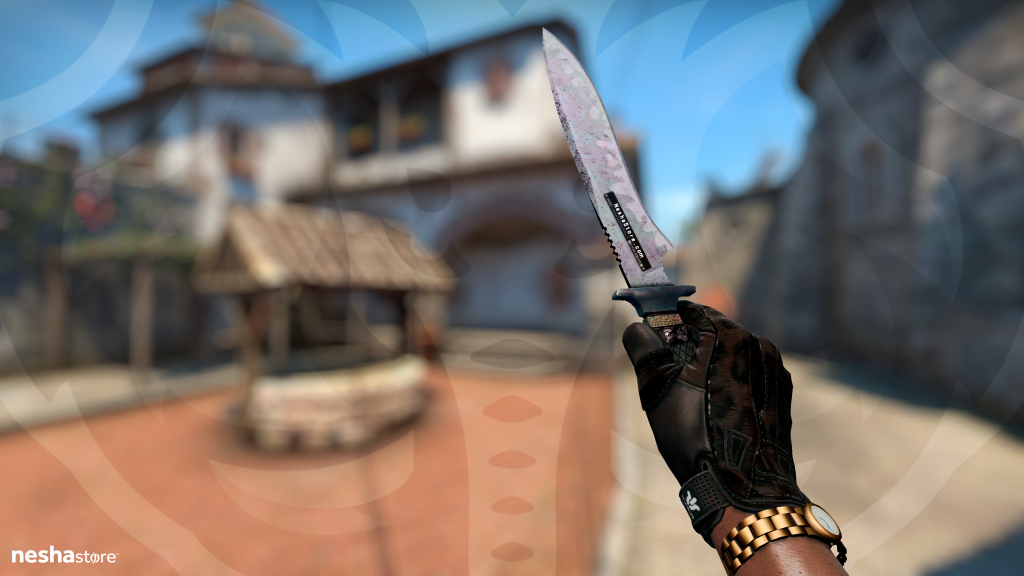 Faca Clássica Aço Azul