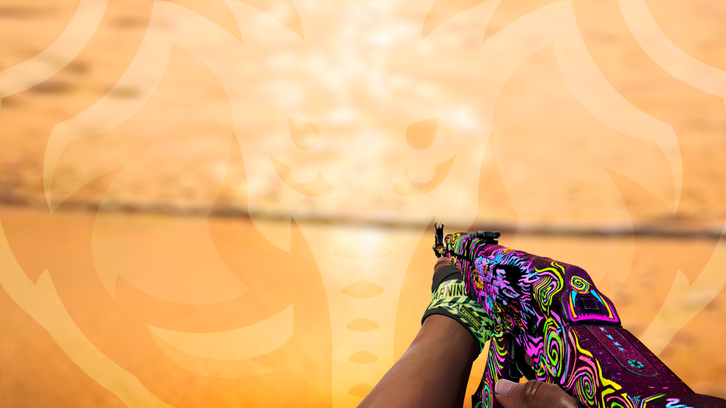 AK-47 Desejo Noturno com Faixas Cuidado