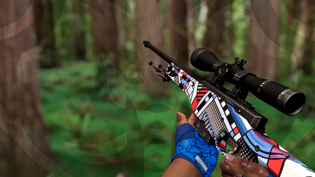 AWP Efervescente com Faixas Caveiras de Cobalto