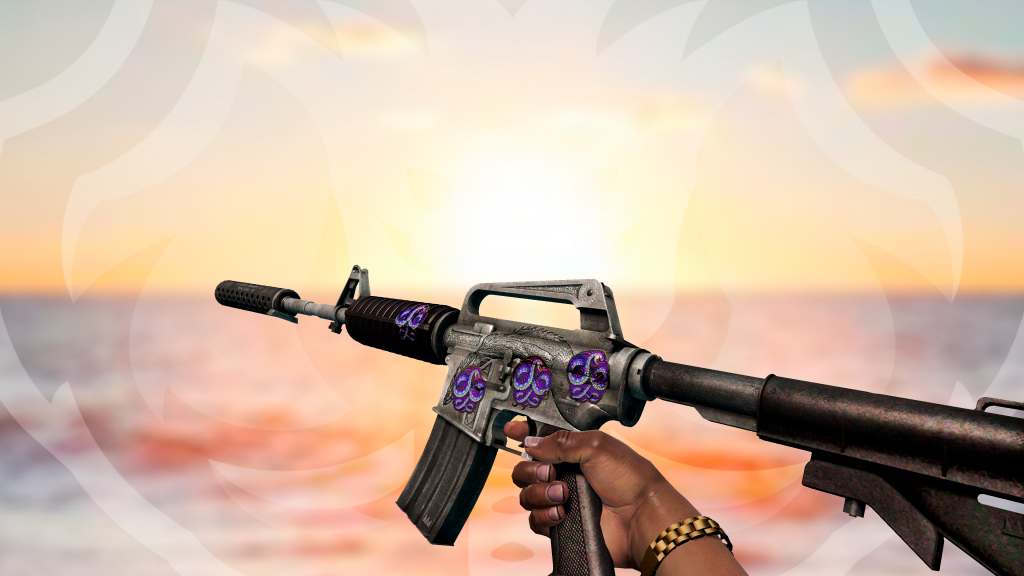 M4A1-S Basilisco com adesivo Basilisk Foil