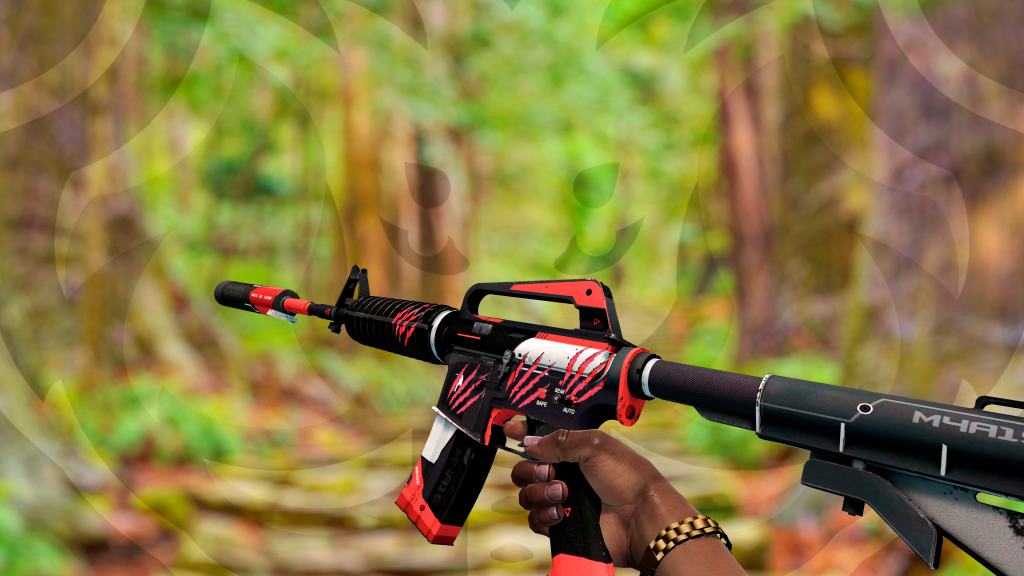 M4A1-S Cyrex com adesivo Marcas de Guerra