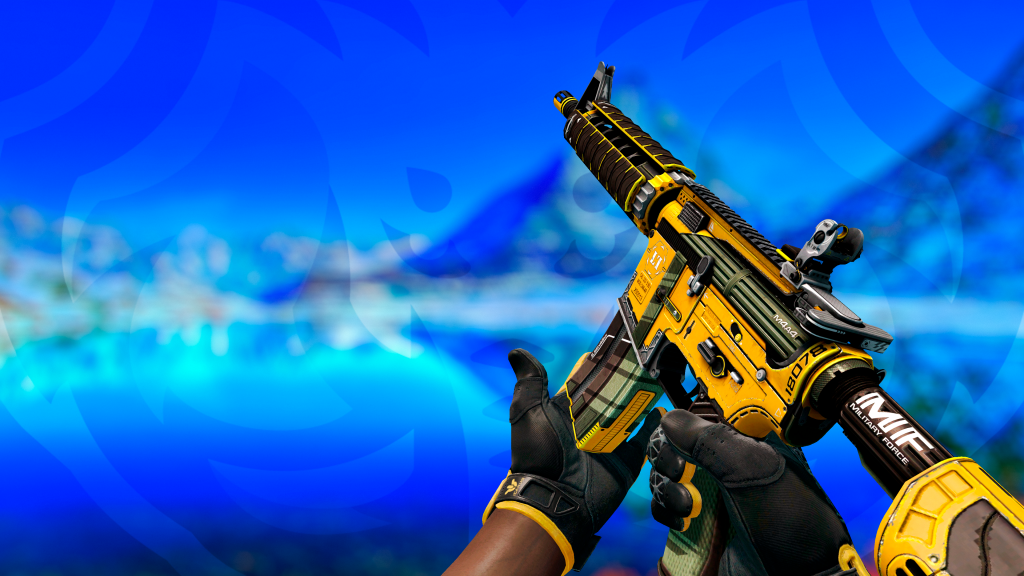 M4A4 Estraga com Luva Ômega