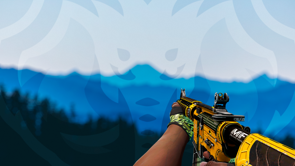 M4A4 Estraga Prazeres com Faixas Cuidado