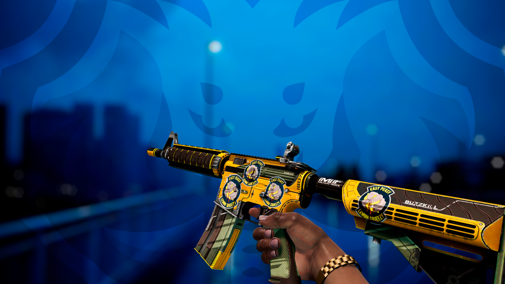 M4A4 Estraga Prazeres com adesivo Easy Peasy