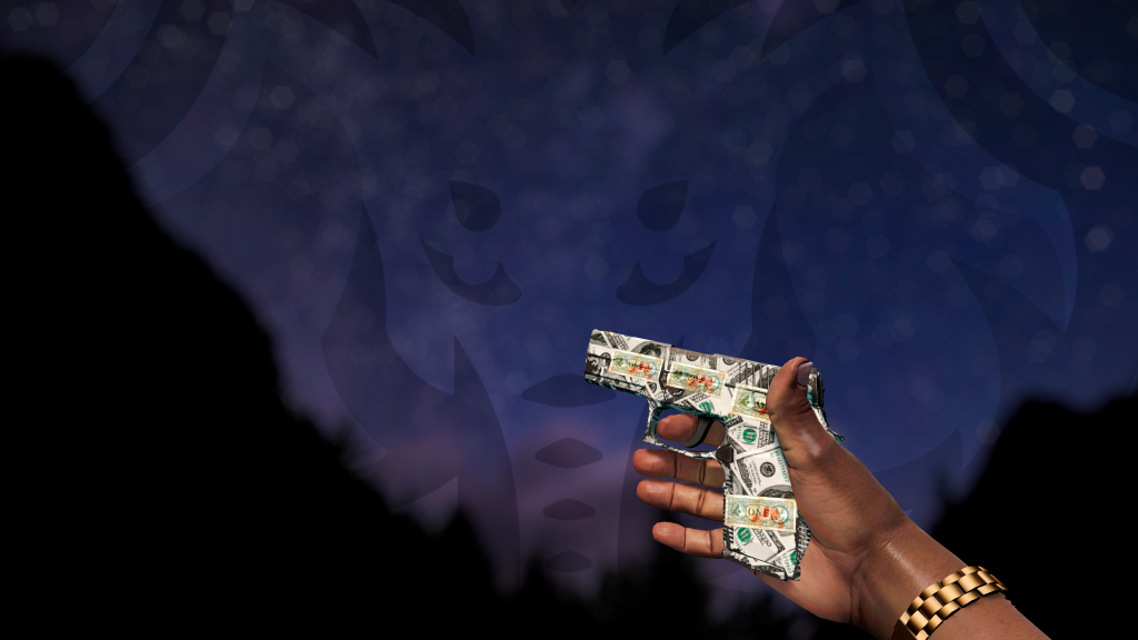 P250 Franklin com adesivo Dinheiro Sujo