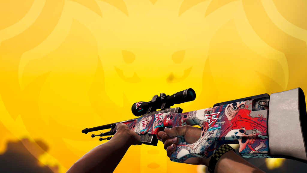 AWP Aqueronte com adesivo FaZe