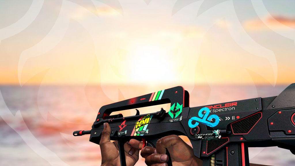 FAMAS ZX Espectro com adesivo Astralis NaVi Imperial Cloud9