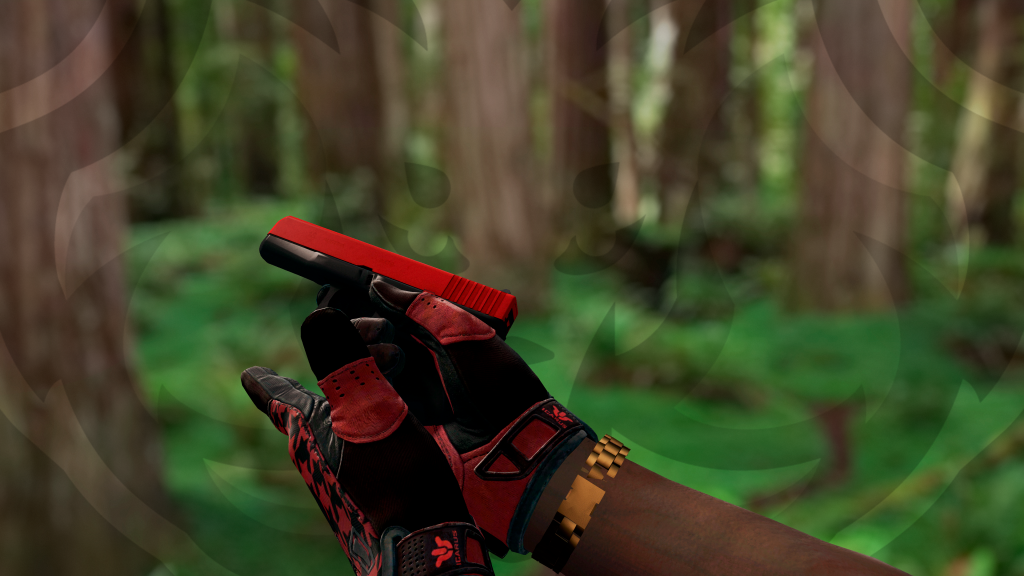 Glock-18 Maçã Do Amor com Luva Shemagh Escarlate