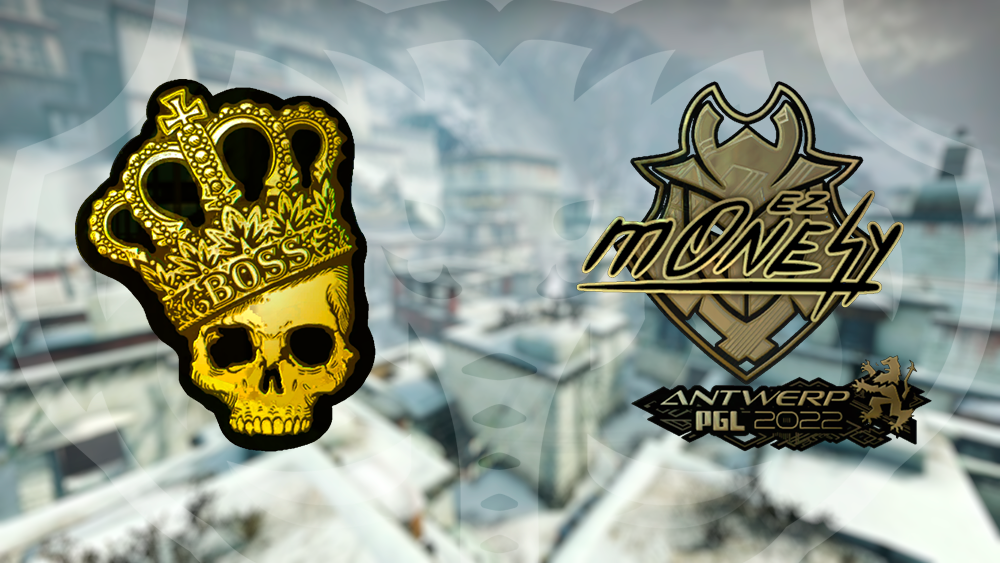 Sticker Crown m0nesy gold