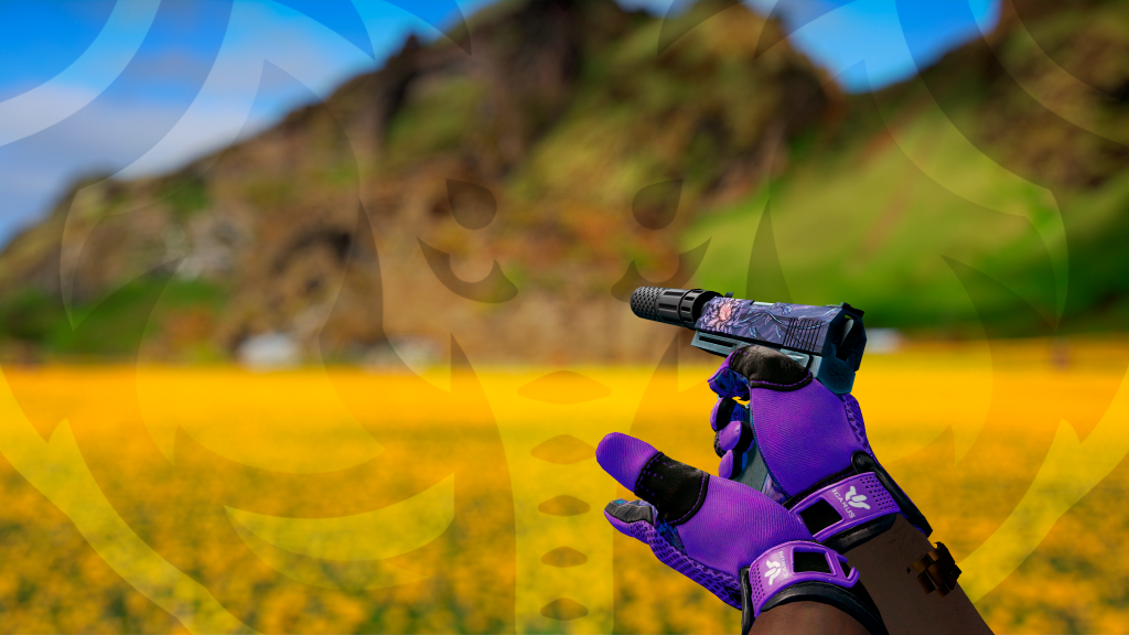 USP-S Lótus Negra com luva Caixa de Pandora